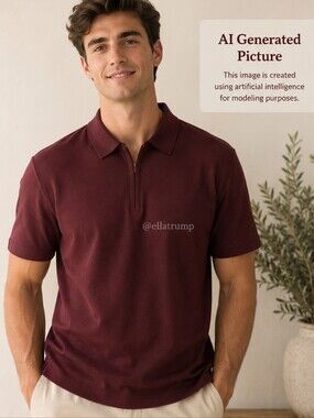 Natural Issues Men's Burgundy Short Sleeve Shirt XXL